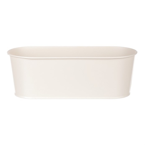 Truhlík kovový - motiv včelky, barva krémová