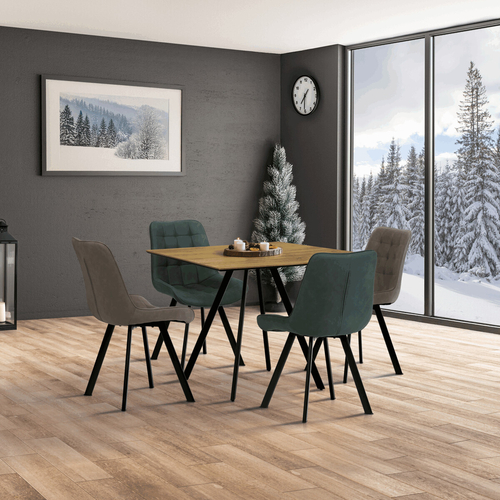 Jídelní stůl 90x90cm, lamino, dub, HT-R5190 OAK
