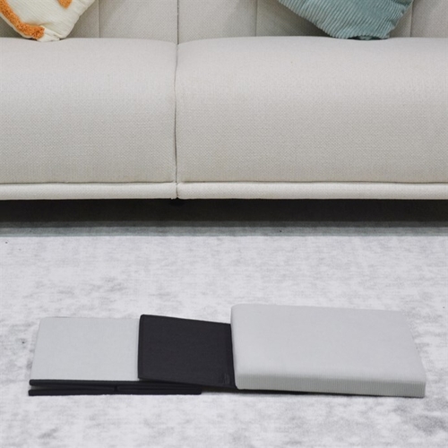 Taburet s úložným prostorem, krémová, manšestrová látka, TAB-471 CRM6