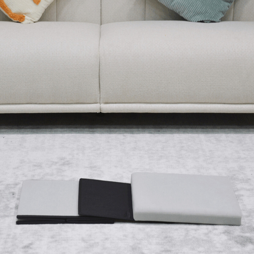 Taburet s úložným prostorem, krémová, manšestrová látka, TAB-471 CRM6