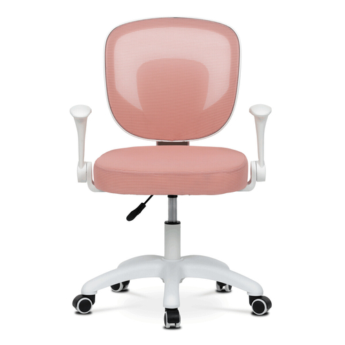 Dětská židle, výškově nastavitelná, růžová síťovina, KA-K1062 PINK