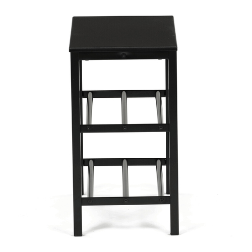 Botník, kov, černá, 83168-42 BK