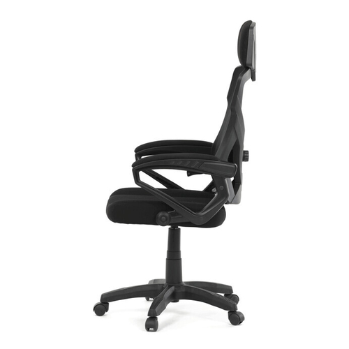 Kancelářské křeslo, výškově nastavitelná, černá látka, KA-R223 BK