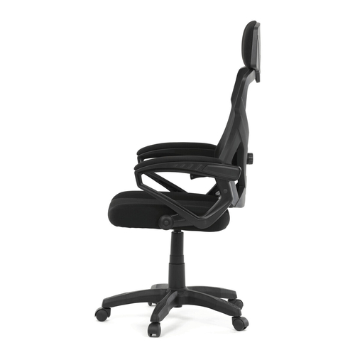 Kancelářské křeslo, výškově nastavitelná, černá látka, KA-R223 BK