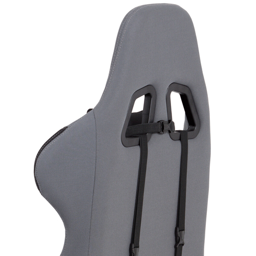 Herní křeslo, houpací mechanismus, šedá, KA-F05 GREY