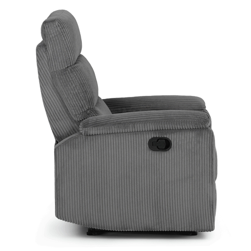 Sedací souprava, polohovací, šedá, manšestrová látka, ASD-C5981 GREY6