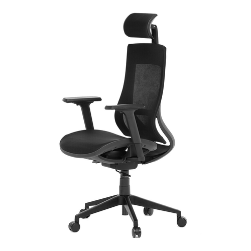 Kancelářská židle, synchronní mechanismus, černá síťovina, KA-W002 BK