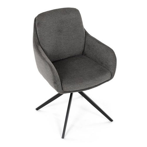Jídelní židle, šedá, látka, DCH-P3174 GREY2