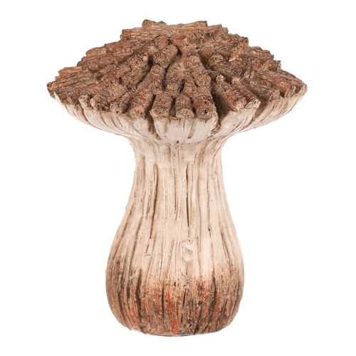 Houba z polyresinu - zahradní dekorace, vel. M, béžovo-hnědá