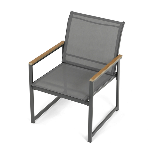 Zahradní sestava, síťovina, šedá, AZS-S1212 GREY