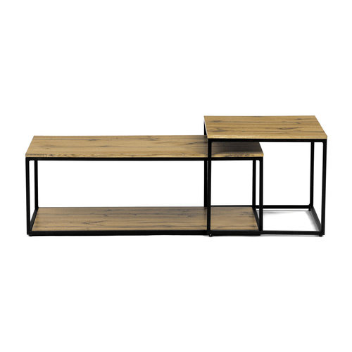 Konferenční stolek 100x50x35cm, mdf, divoký dub, CT-X7123 OAK