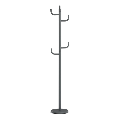 Věšák, kov, šedá, 80609-06 GREY