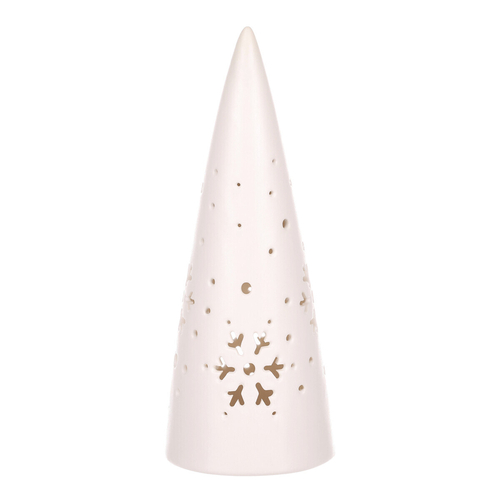 Kužel porcelánový - LED osvětl., barva bílá