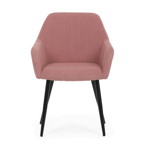 Jídelní židle, růžová, manšestrová látka, DCH-V4009 PINK6