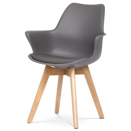Jídelní židle, šedá, plast, CT-771 GREY