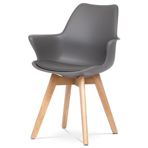 Jídelní židle, šedá, plast, CT-771 GREY