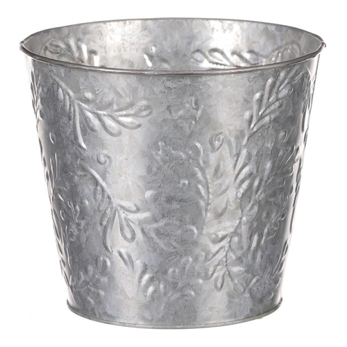 Obal kovový - vzor jmelí, barva stříbrná