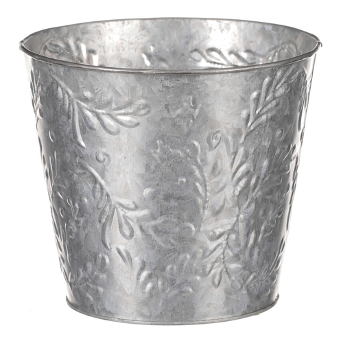 Obal kovový - vzor jmelí, barva stříbrná