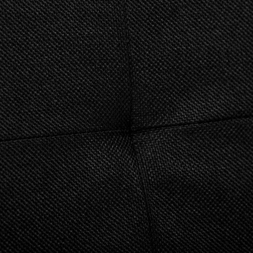 Taburet s úložným prostorem, černá, látka, TAB-462 BK2