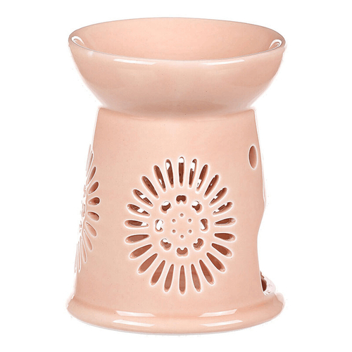 Aromalampa s motivem sedmikrásky, meruňková barva, porcelán