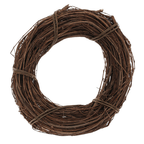 Věnec proutěný - pr. 20 cm, hnědá barva