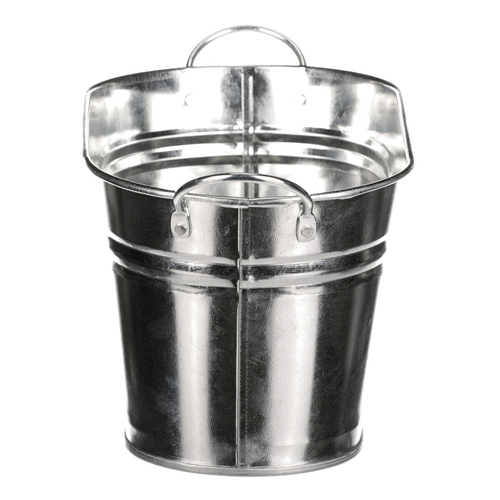 Obal na květiny - truhlík, zinkový, barva stříbrná