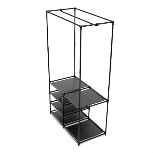 Stojan na šaty, kov, černá, GD-172 BK