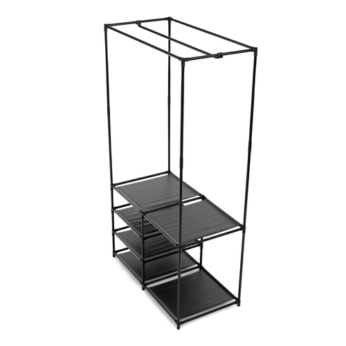 Stojan na šaty, kov, černá, GD-172 BK