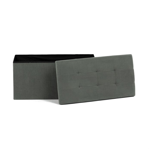 Taburet s úložným prostorem, zelená, manšestrová látka, TAB-472 GRN6