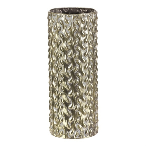 Obal kovový - 39 cm, sloupec, barva zlatá