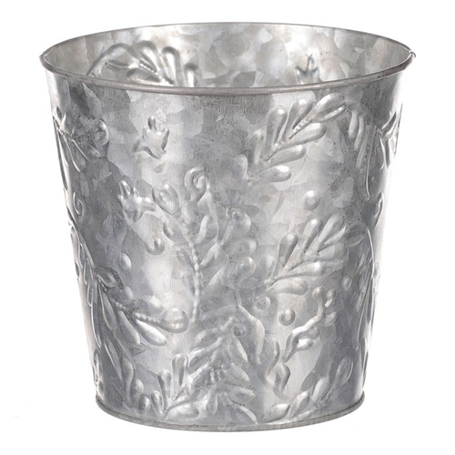 Obal kovový - vzor jmelí, barva stříbrná