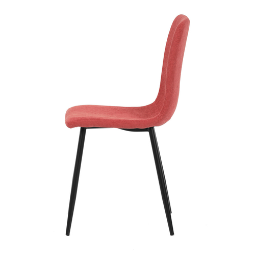 Jídelní židle, červená, manšestrová látka, DCL-964 RED2