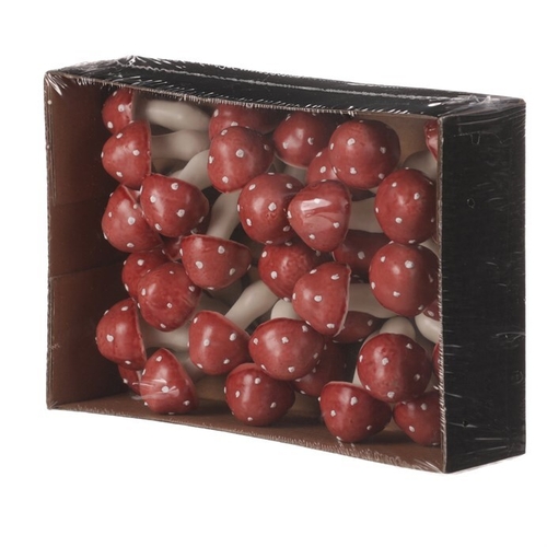 Houby na drátku, barva lososová, cena za balení (36 ks)