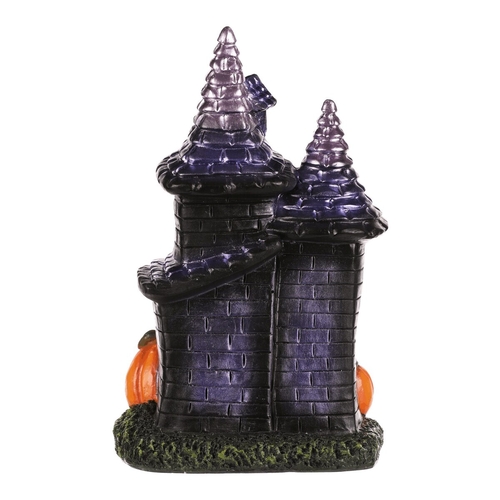 Dům z magnesia - Halloween, LED osvětl., černý s dýněmi