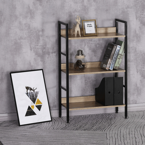 Regál, mdf, hnědá, GD-313 OAK