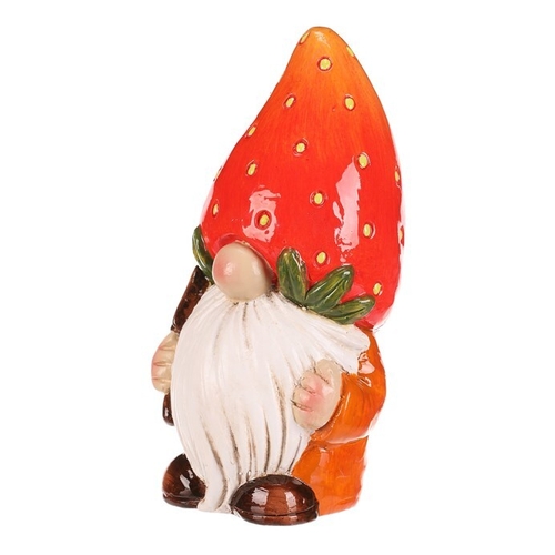Trpaslík jahodový - keramická figurka, vel. M, barva červená