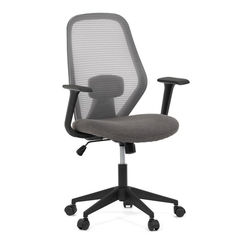 Kancelářská židle, houpací mechanismus, šedá síťovina, KA-V3149 GREY