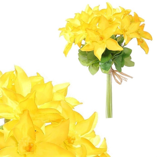 Narcis - umělá kytice, barva žlutá