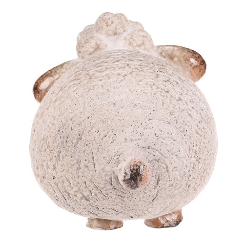 Ovečka - keramická figurka, vel. M, barva krémová