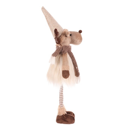 Sob - látková figurka, stojící, béžovo-hnědá