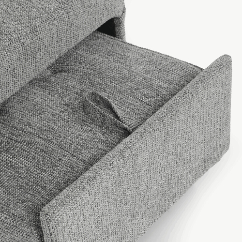 Rozkládací křeslo, šedá, látka, ASB-C3210 GREY2