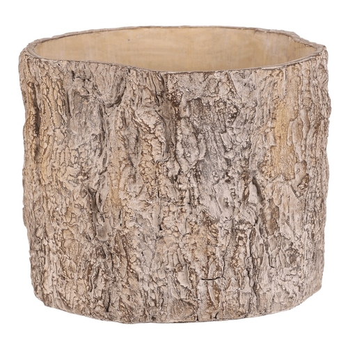 Obal betonový - imitace dřevěné kůry, vel. L, hnědý