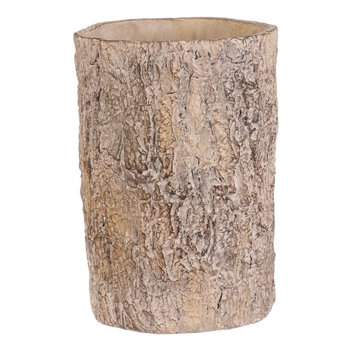 Obal betonový - imitace dřevěné kůry, vel. L, hnědý