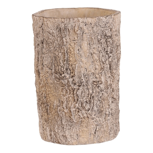 Obal betonový - imitace dřevěné kůry, vel. L, hnědý