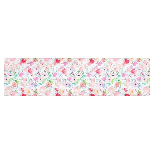 Běhoun - vzor s pivoňkami, 100 % polyester, 40 x 150 cm
