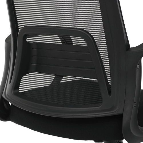 Kancelářská židle, houpací mechanismus, černá síťovina, KA-S3015 BK