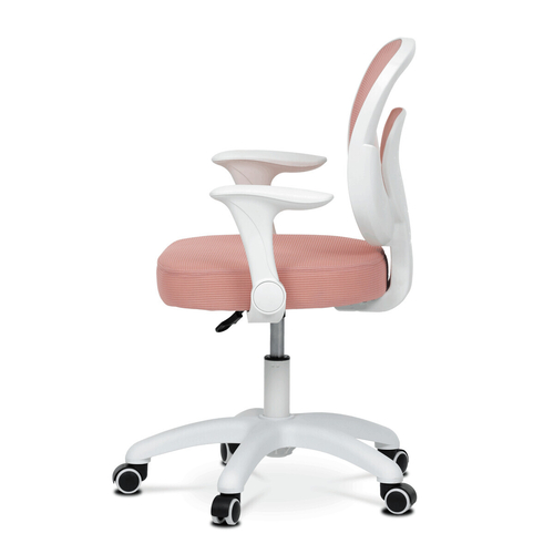 Dětská židle, výškově nastavitelná, růžová síťovina, KA-K1062 PINK