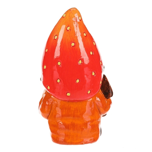 Trpaslík jahodový - keramická figurka, vel. M, barva červená