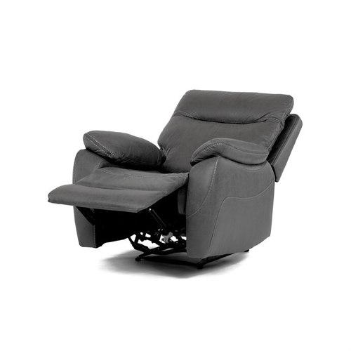 Polohovací křeslo, elektrické zabudované ovládání, šedá, látka vintage, TV-4094 GREY3