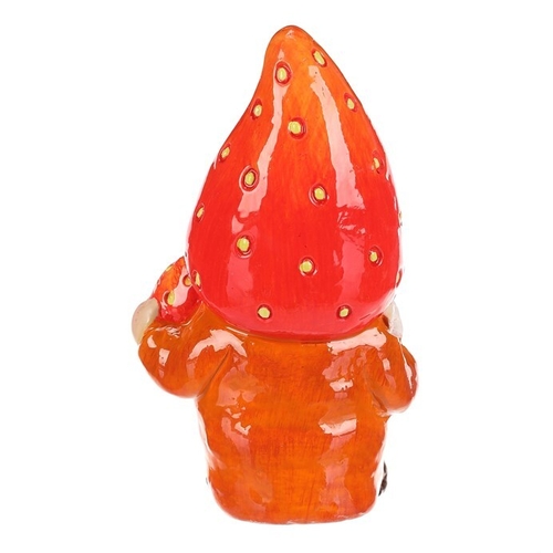 Trpaslík jahodový - keramická figurka, vel. S, barva červená